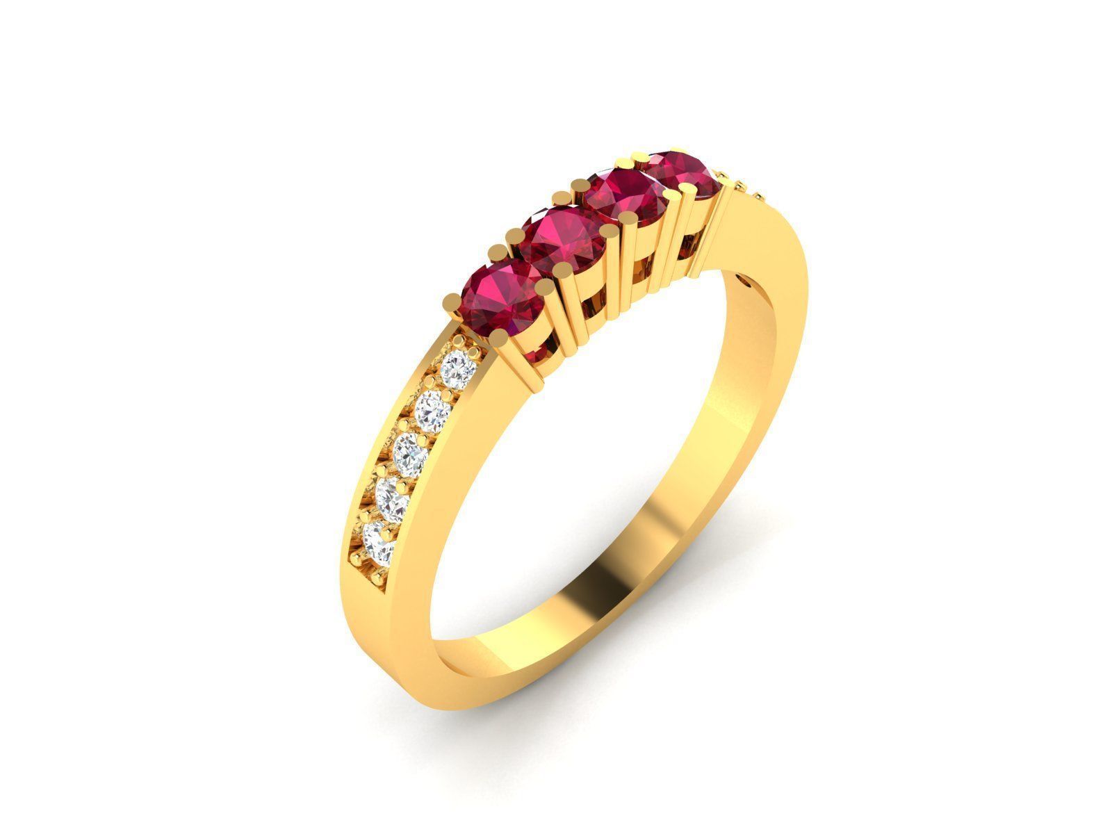 Women band ring 3dm stl render detail 3D print model_6