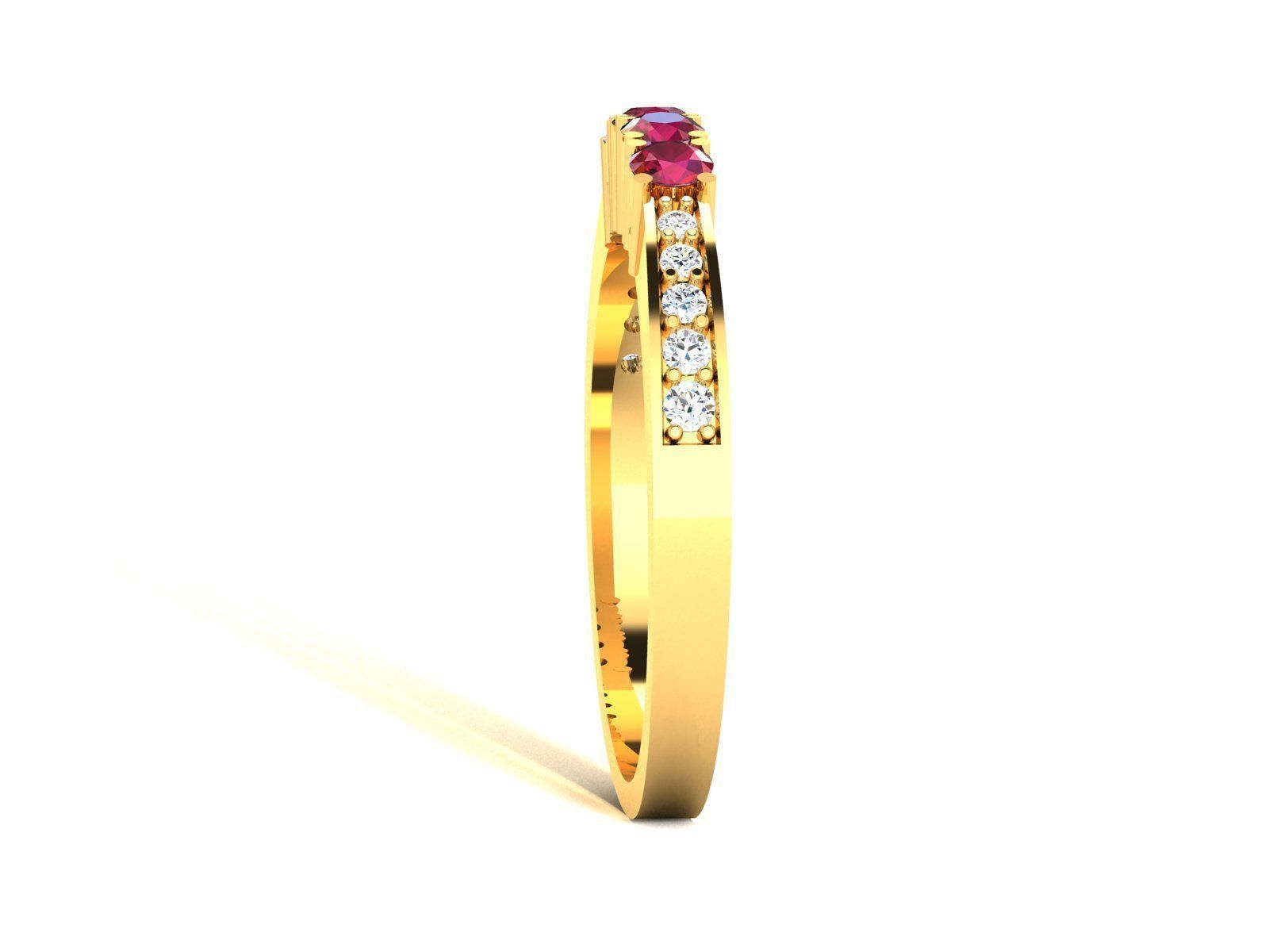 Women band ring 3dm stl render detail 3D print model_4