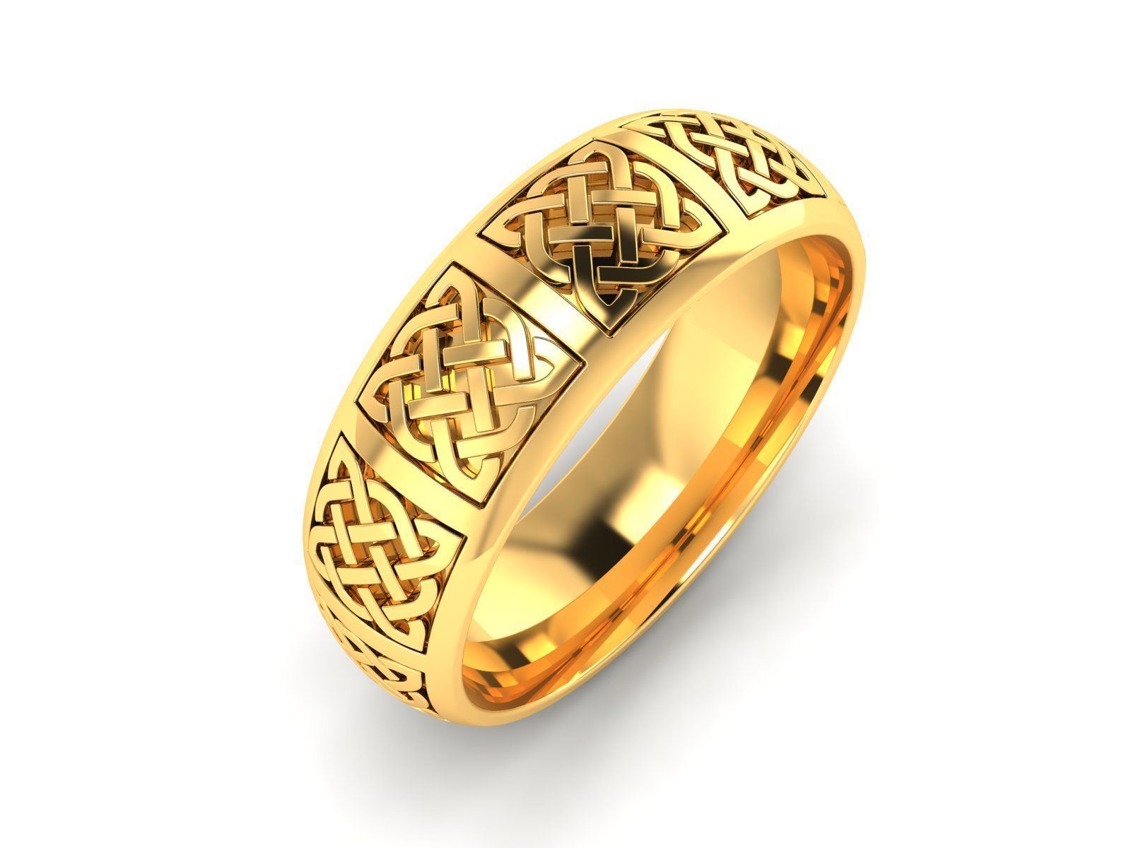 Women band ring 3dm stl render 3D print model_2