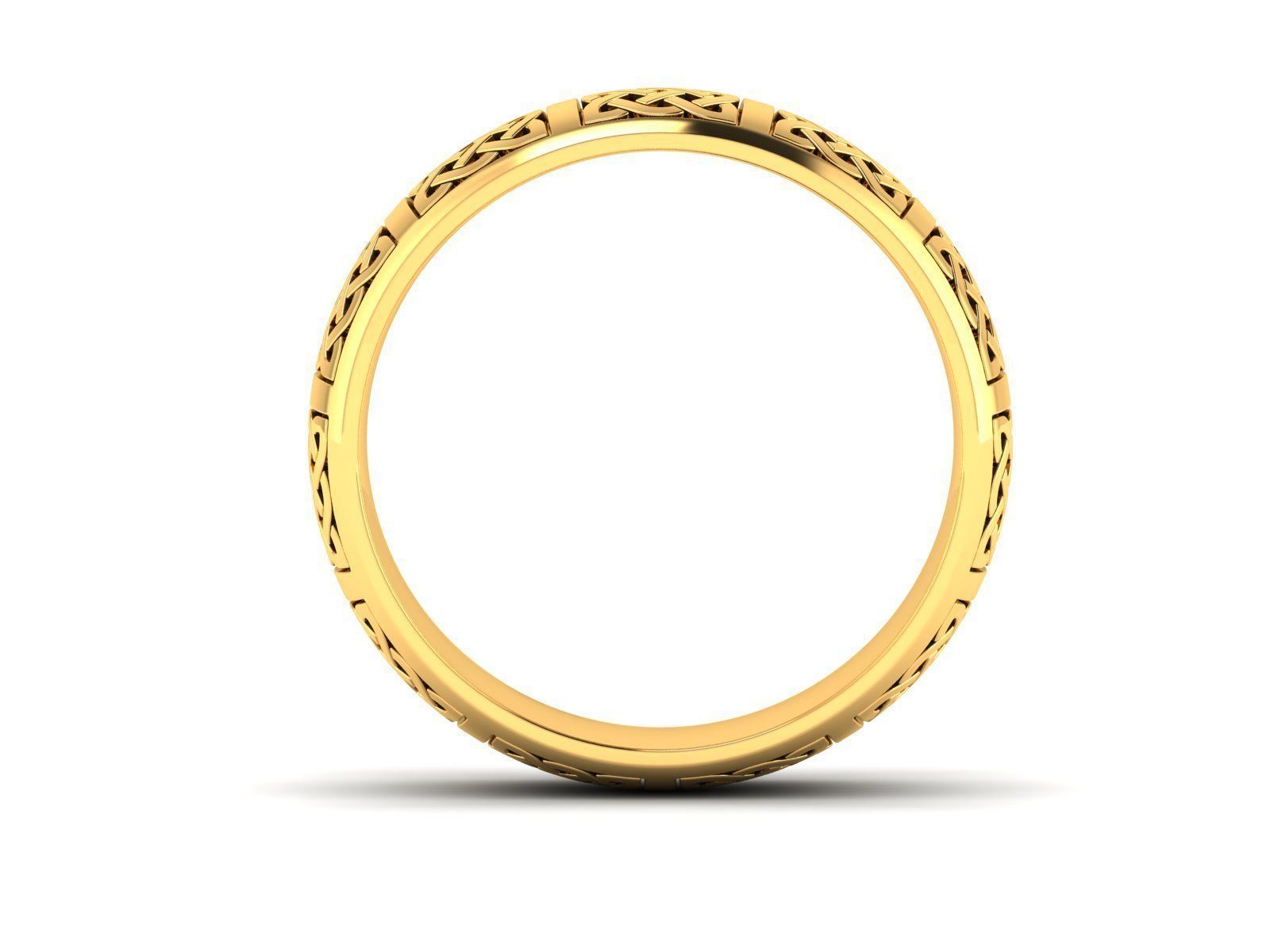 Women band ring 3dm stl render 3D print model_3