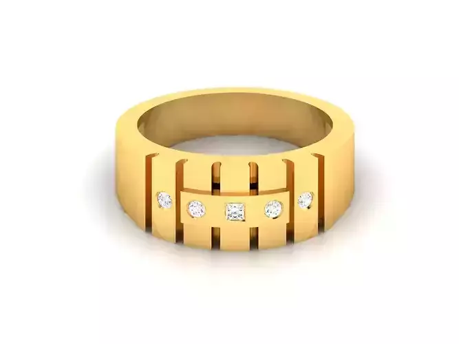 Women band ring 3dm stl render