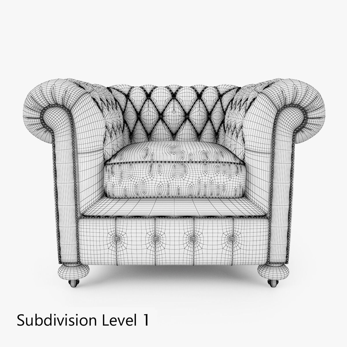 William Blake Chesterfield Sofa Collection 3D model_30