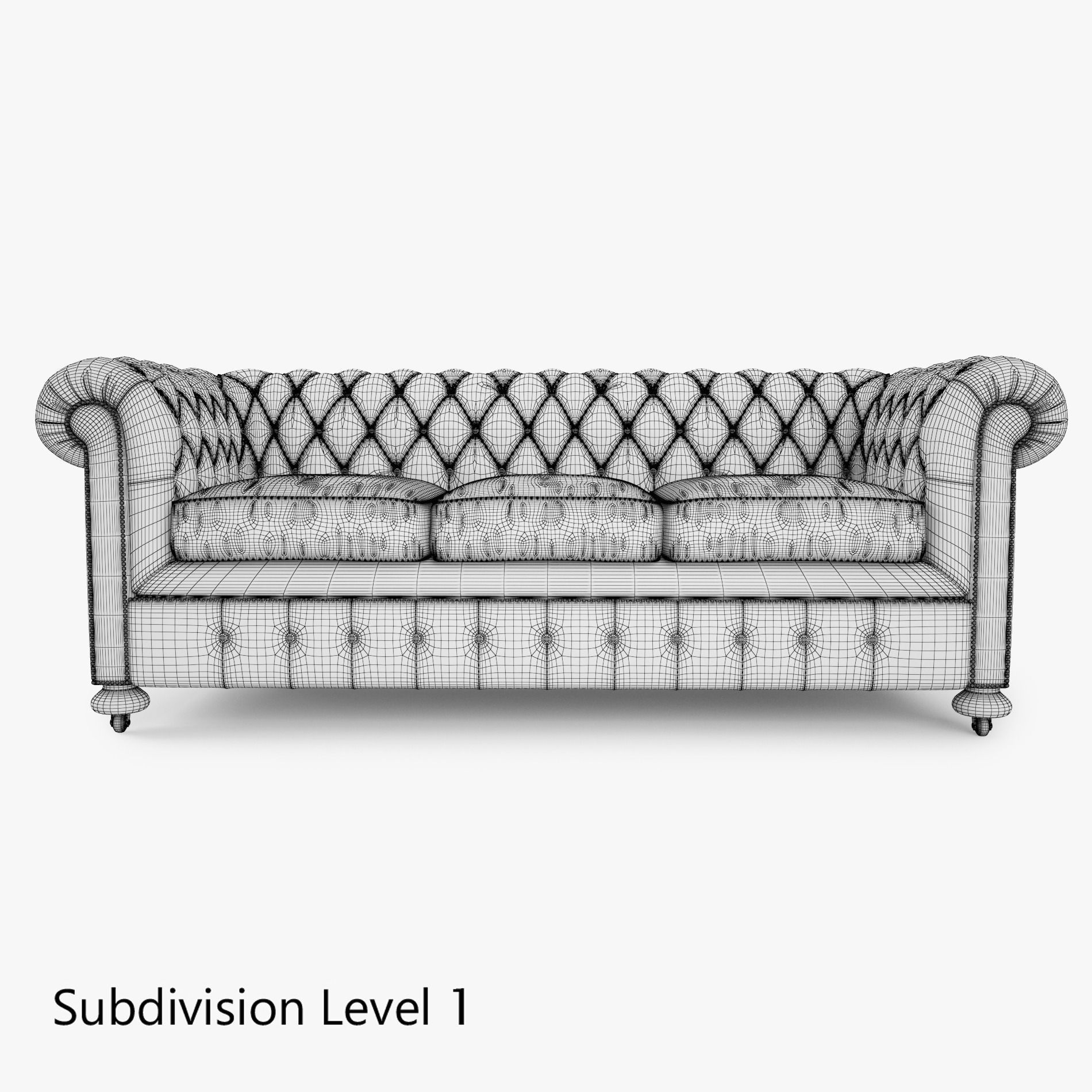 William Blake Chesterfield Sofa Collection 3D model_28