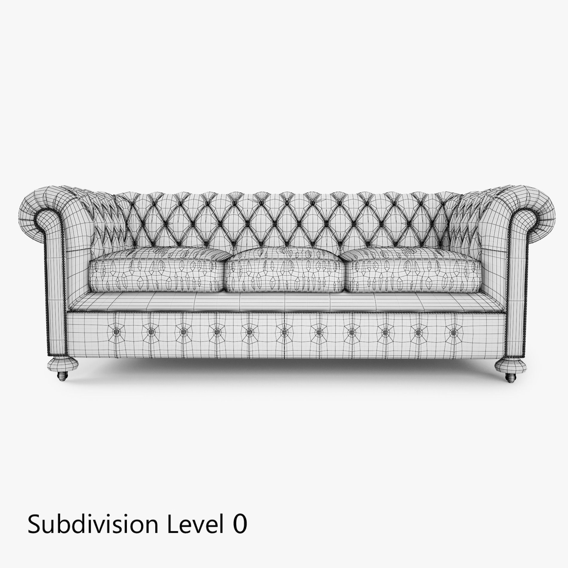 William Blake Chesterfield Sofa Collection 3D model_27