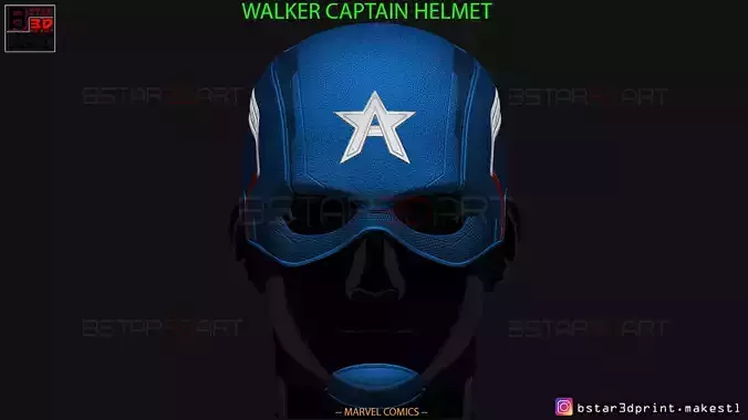 John Walker Captain America Helmet - High Quality Model