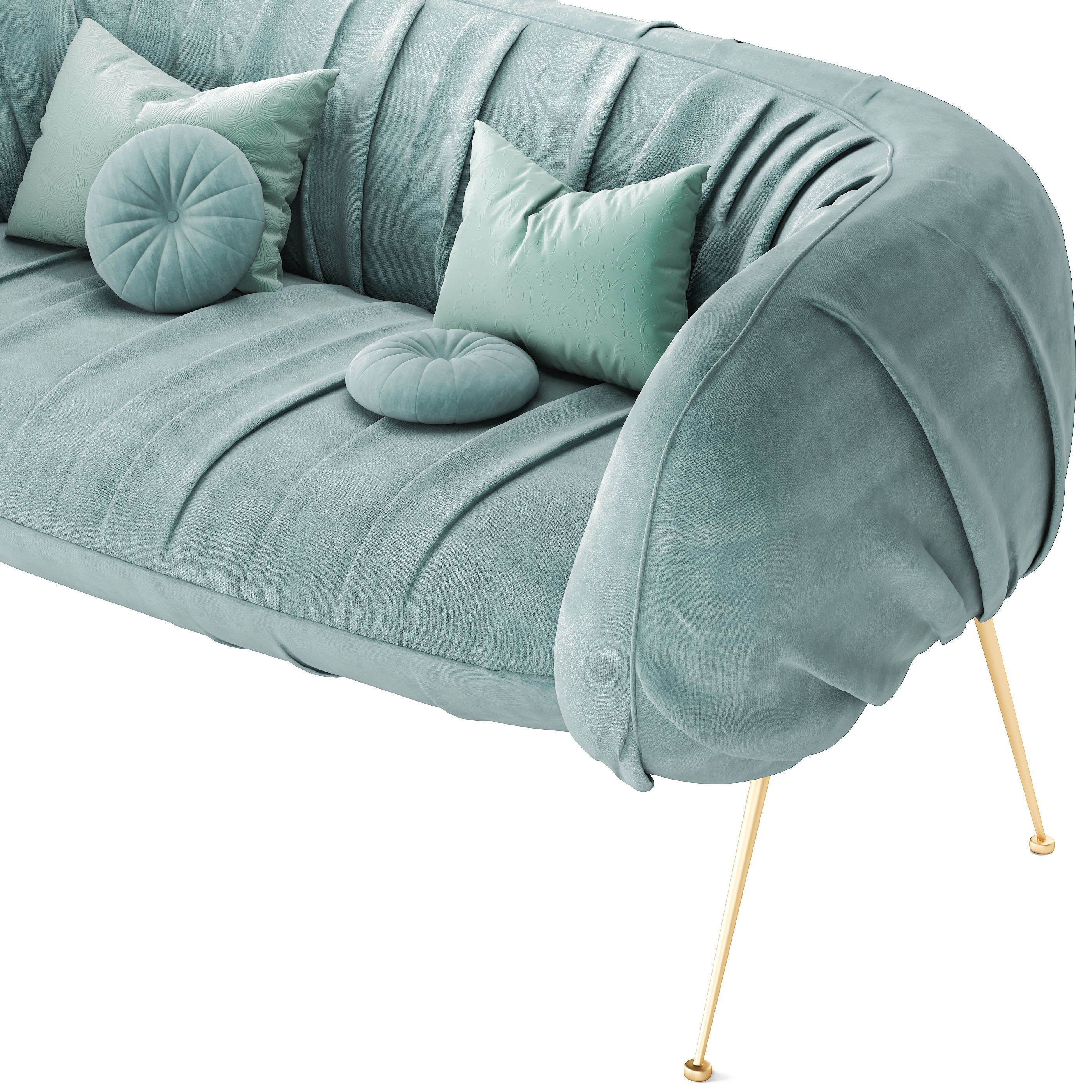 Drape Sofa Laura Meroni  Low-poly 3D model_1