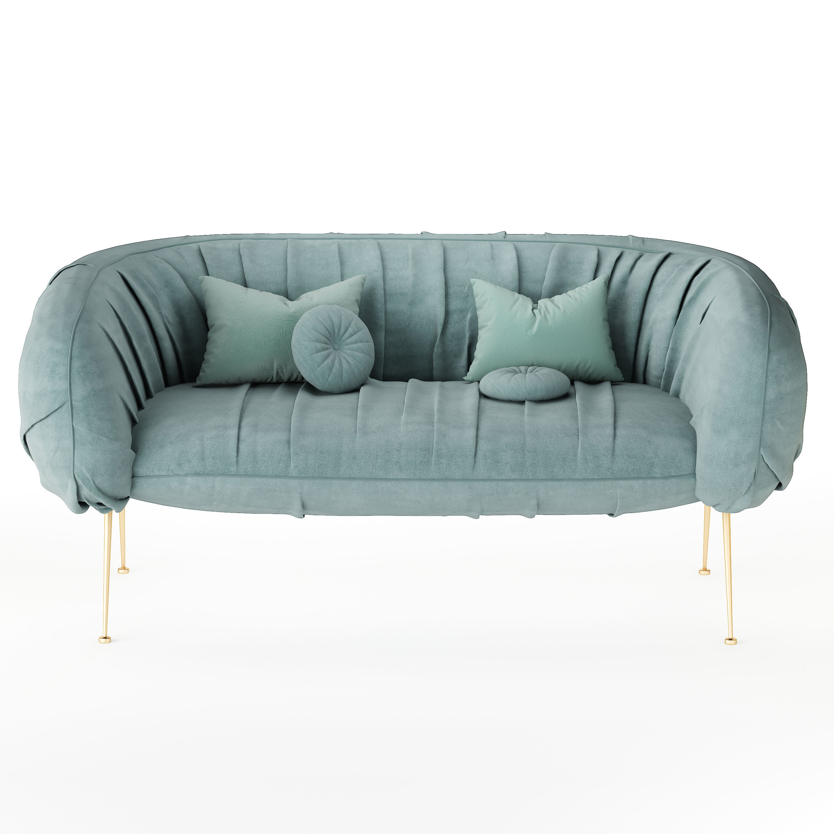 Drape Sofa Laura Meroni  Low-poly 3D model_2