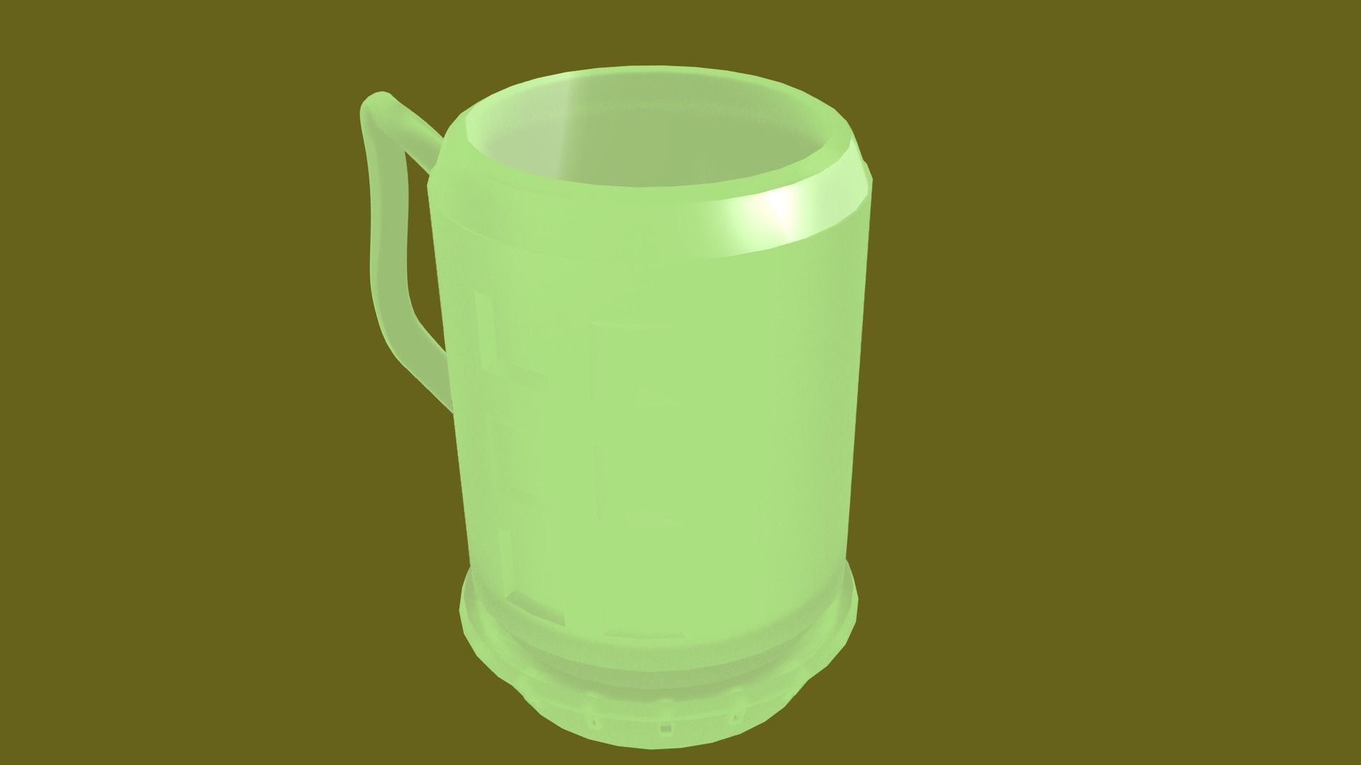 Beer mug in jade Free 3D model_2