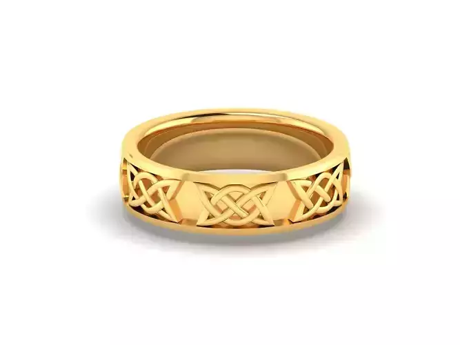 Women band ring 3dm stl render