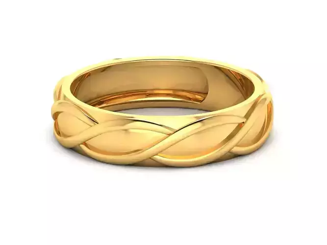 Women band ring 3dm stl render