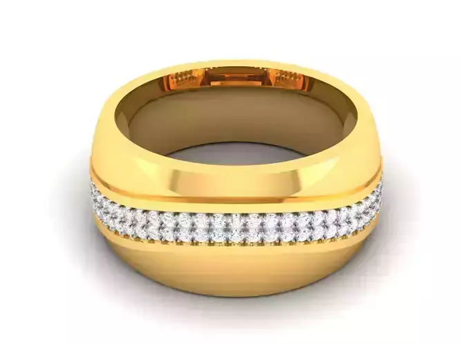 Women band ring 3dm stl render detail