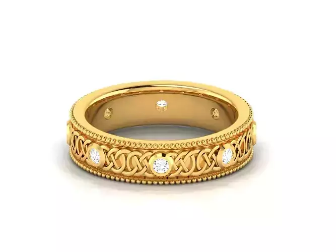 Women band ring 3dm stl render