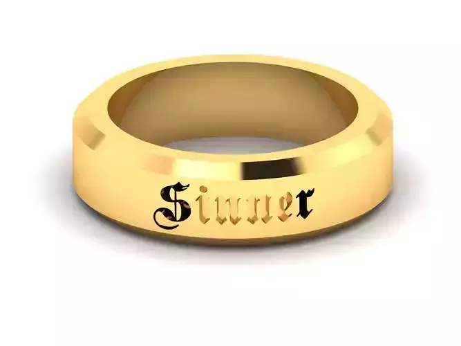 Women band ring 3dm stl render