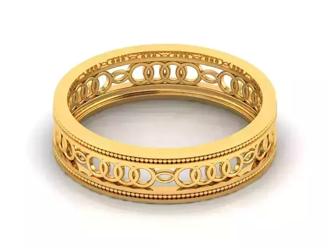 Women band ring 3dm stl render