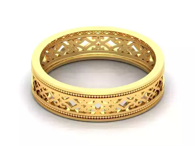 Women band ring 3dm stl render