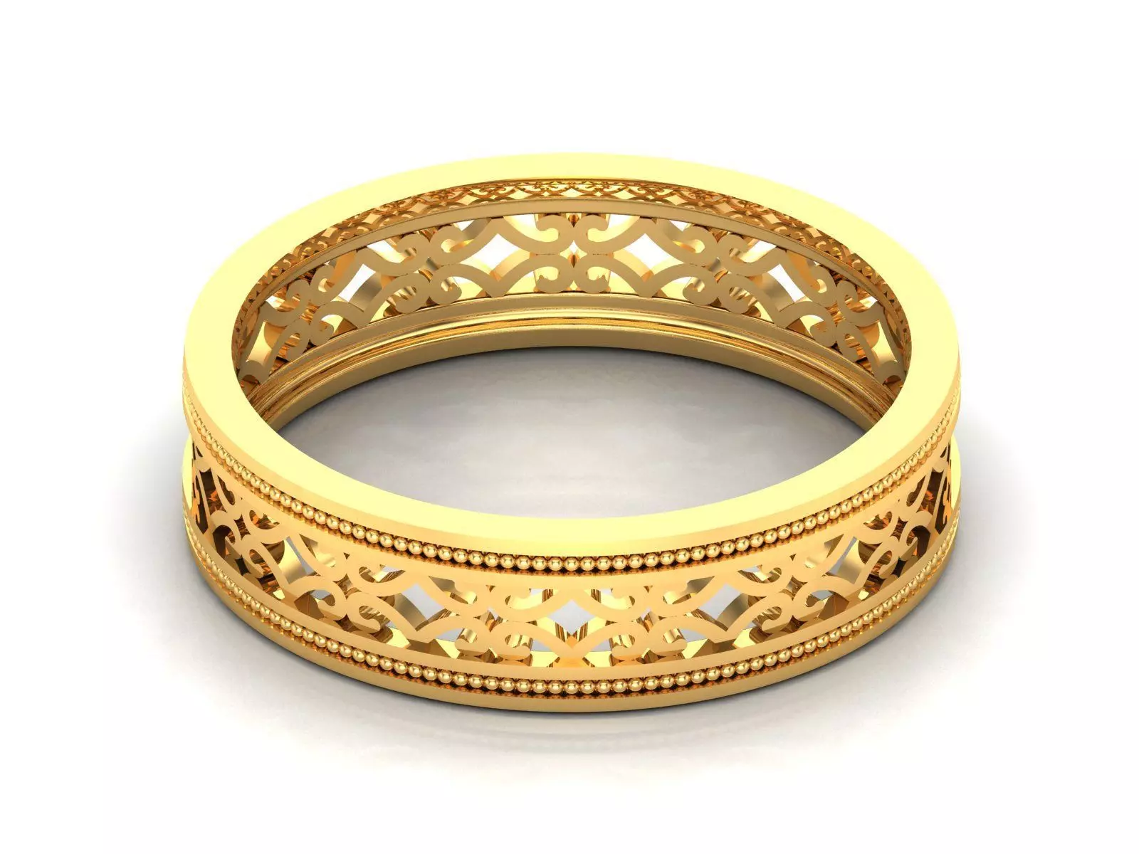 Women band ring 3dm stl render 3D print model_0