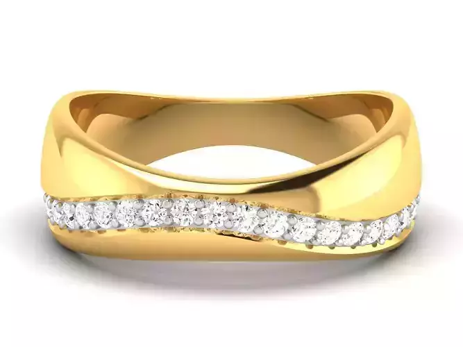 Women band ring 3dm stl render