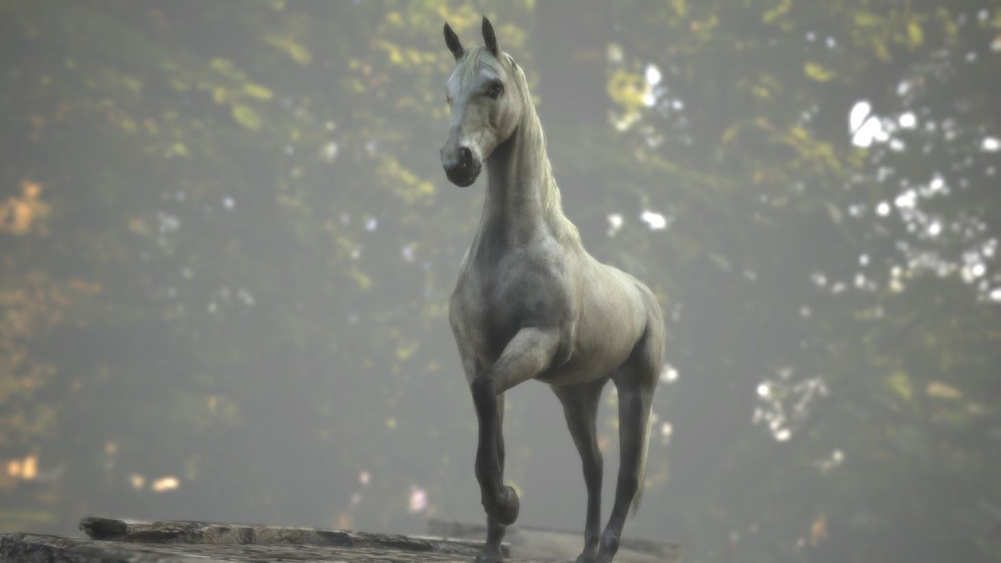 Horse Rigged Animated and Textured Low-poly 3D model_3