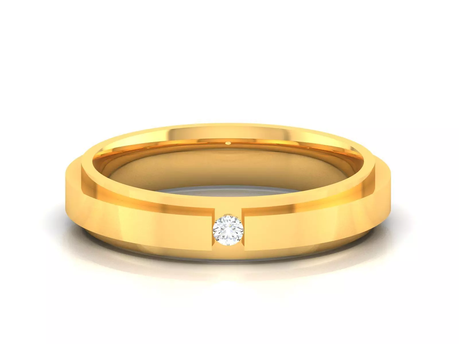 Women band ring 3dm stl render 3D print model_0