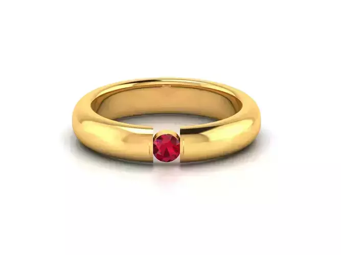 Women band ring 3dm stl render