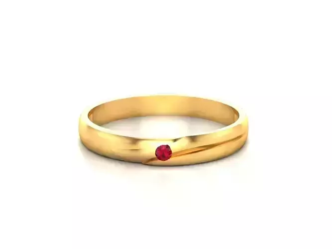 Women band ring 3dm stl render