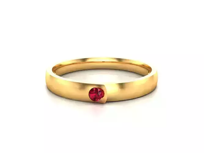 Women band ring 3dm stl render