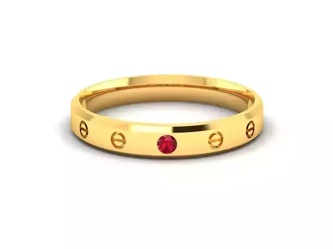 Women band ring 3dm stl render 3D print model