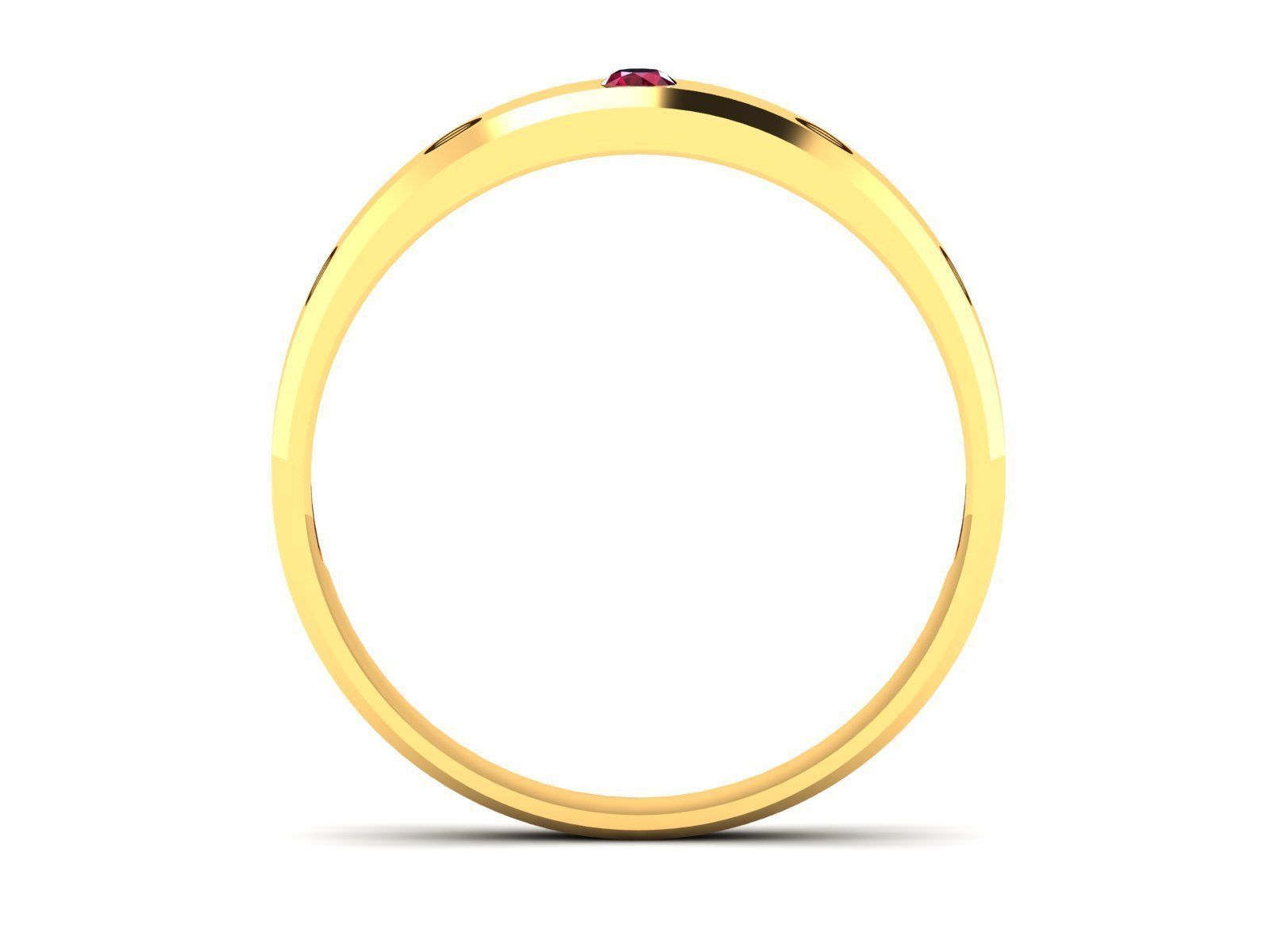 Women band ring 3dm stl render 3D print model_3