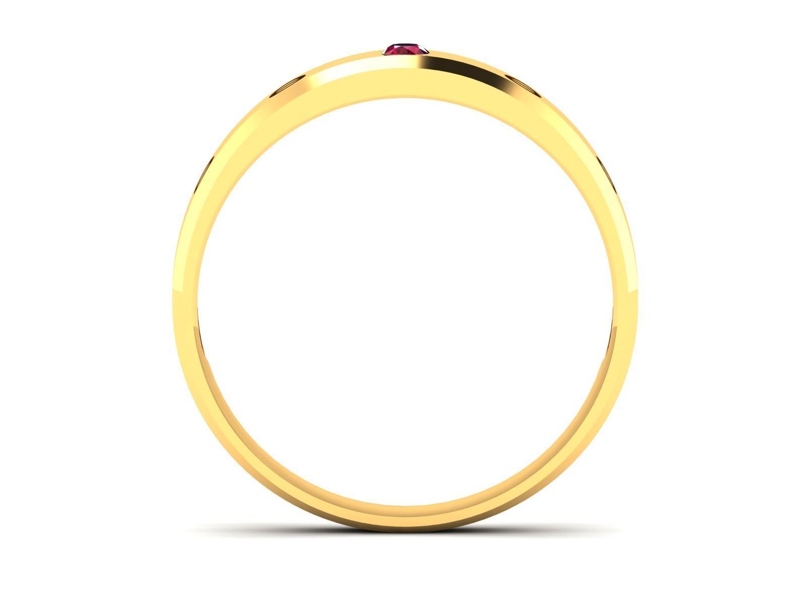 Women band ring 3dm stl render 3D print model_4