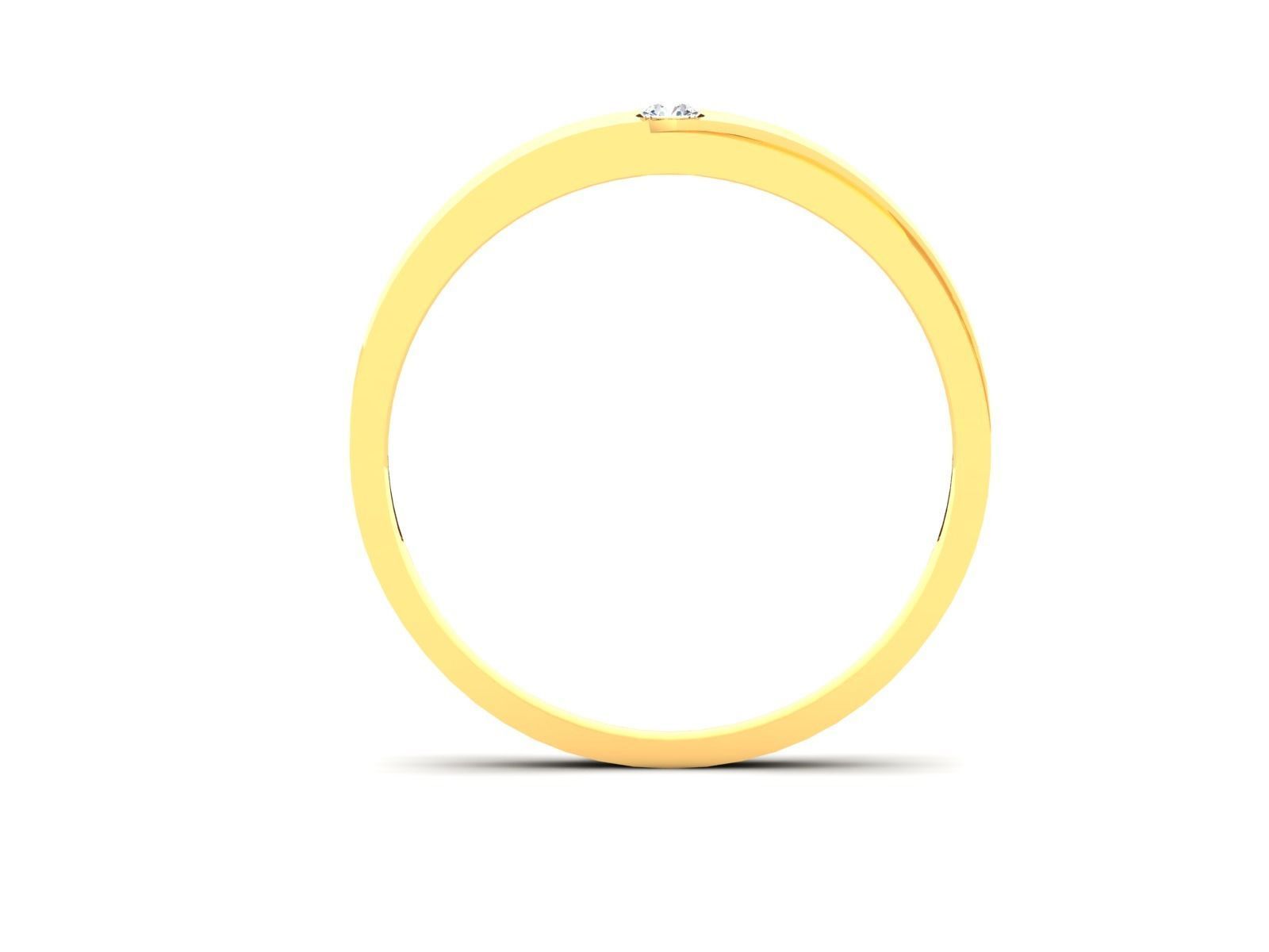 Women band ring 3dm stl render 3D print model_4