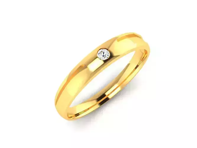 Women band ring 3dm stl render