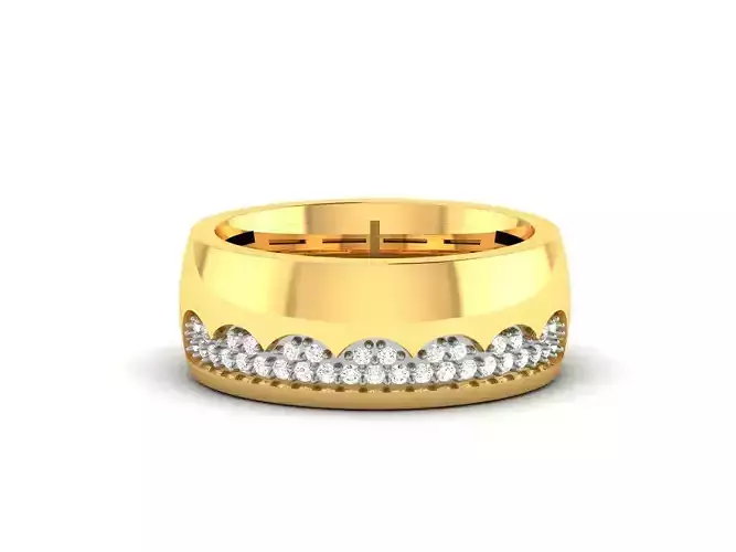 Women band ring 3dm stl render detail