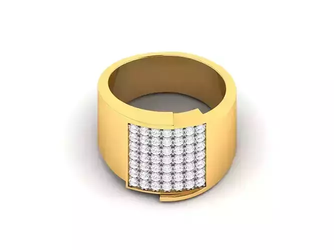 Women band ring 3dm stl render detail