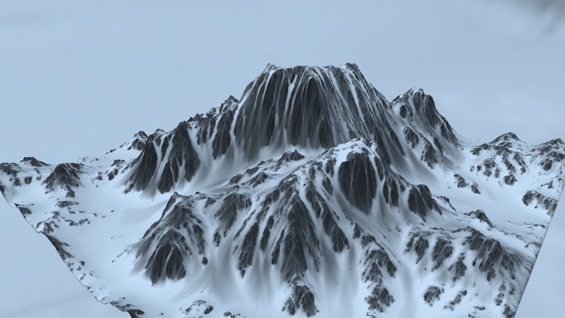 Snow Mountain 3D model_11