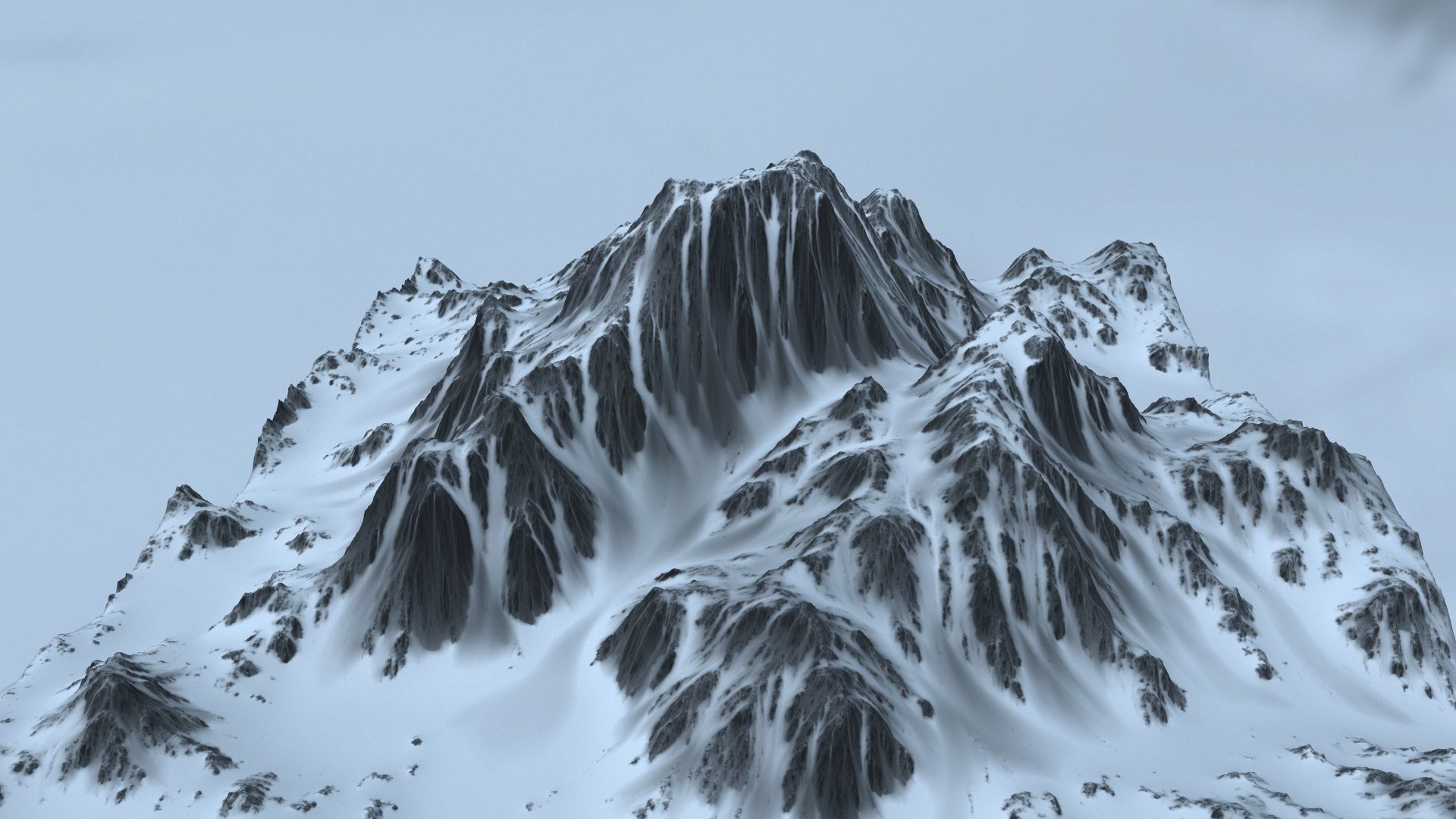 Snow Mountain 3D model_10