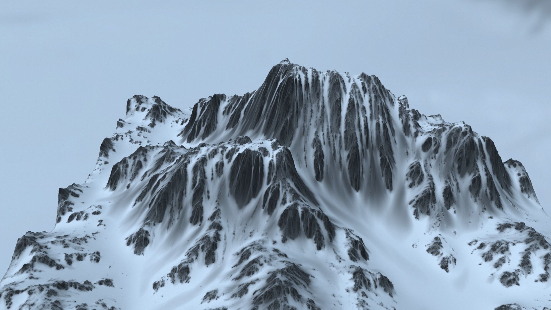 Snow Mountain 3D model_9
