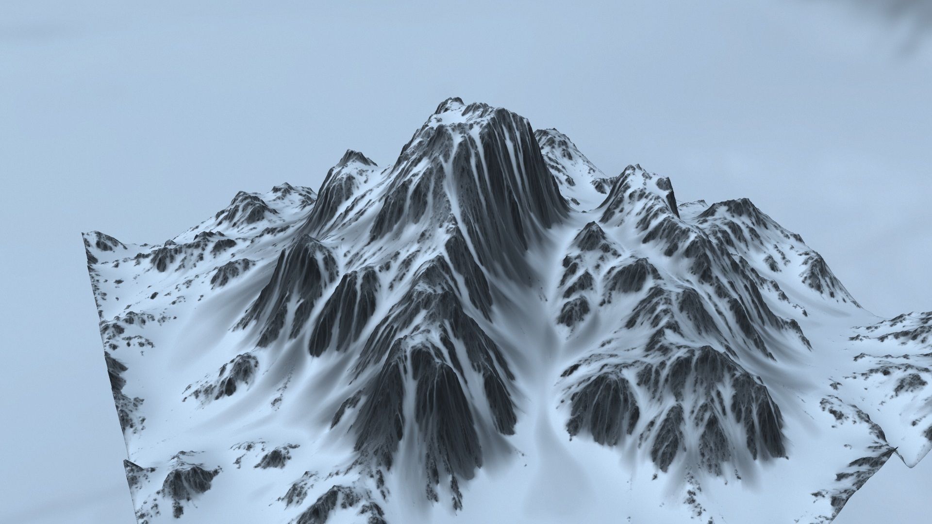 Snow Mountain 3D model_12