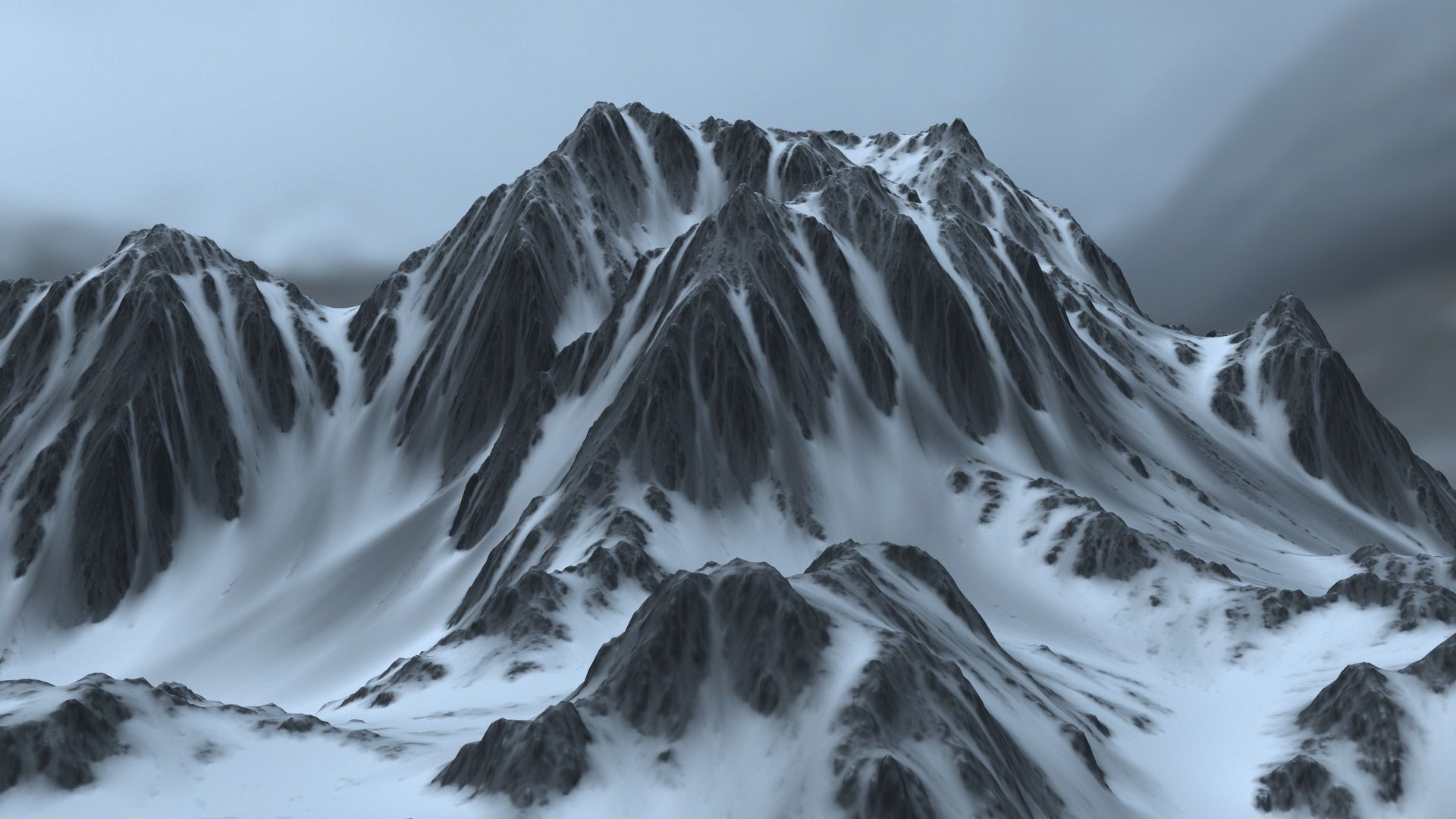 Snow Mountain 3D model_5