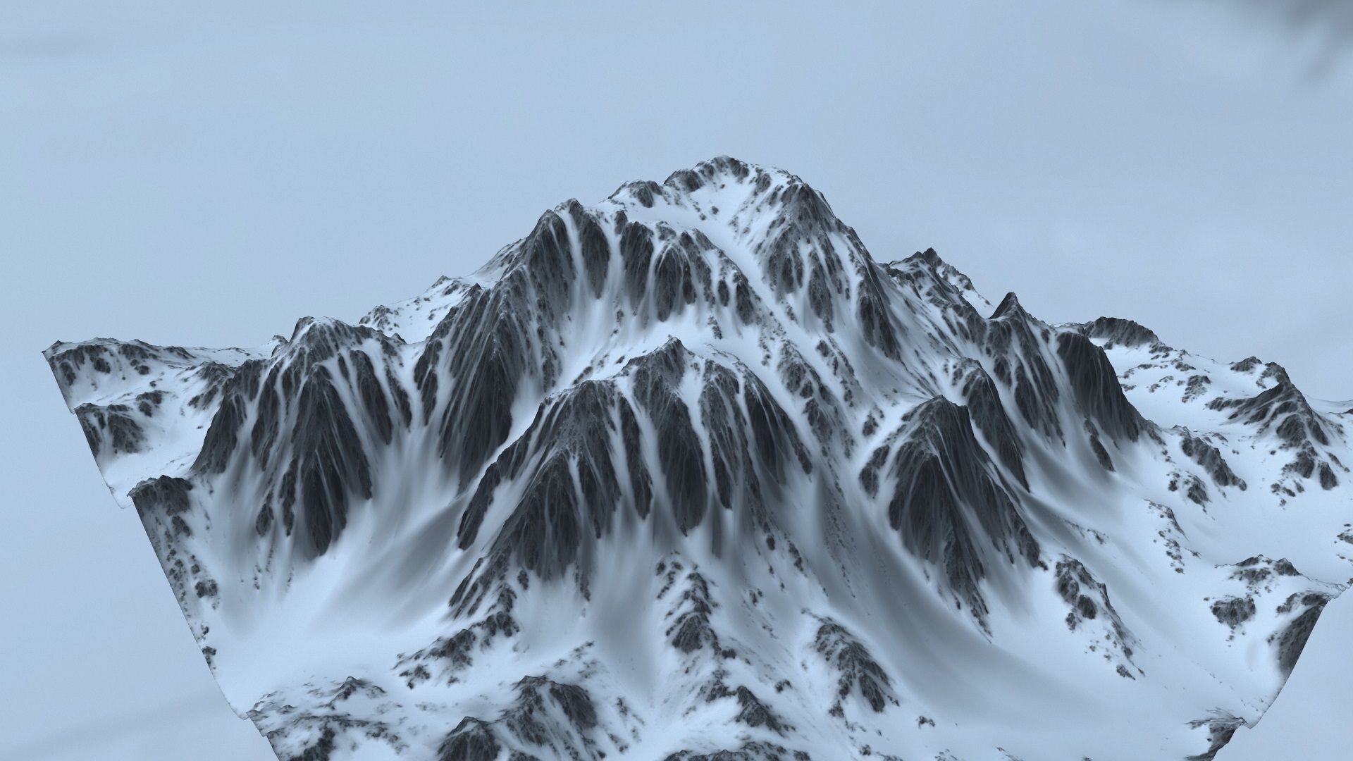 Snow Mountain 3D model_14
