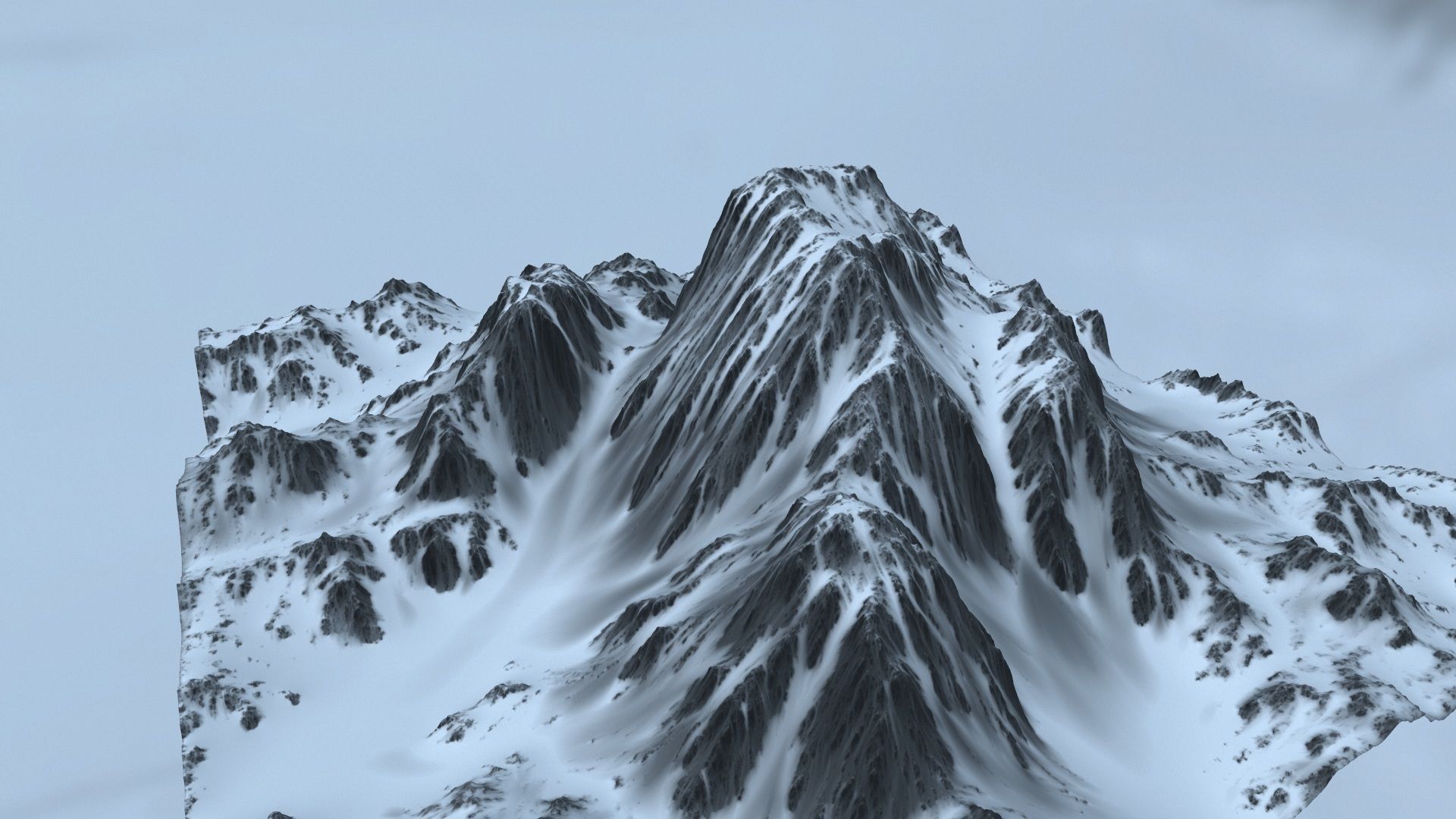 Snow Mountain 3D model_6