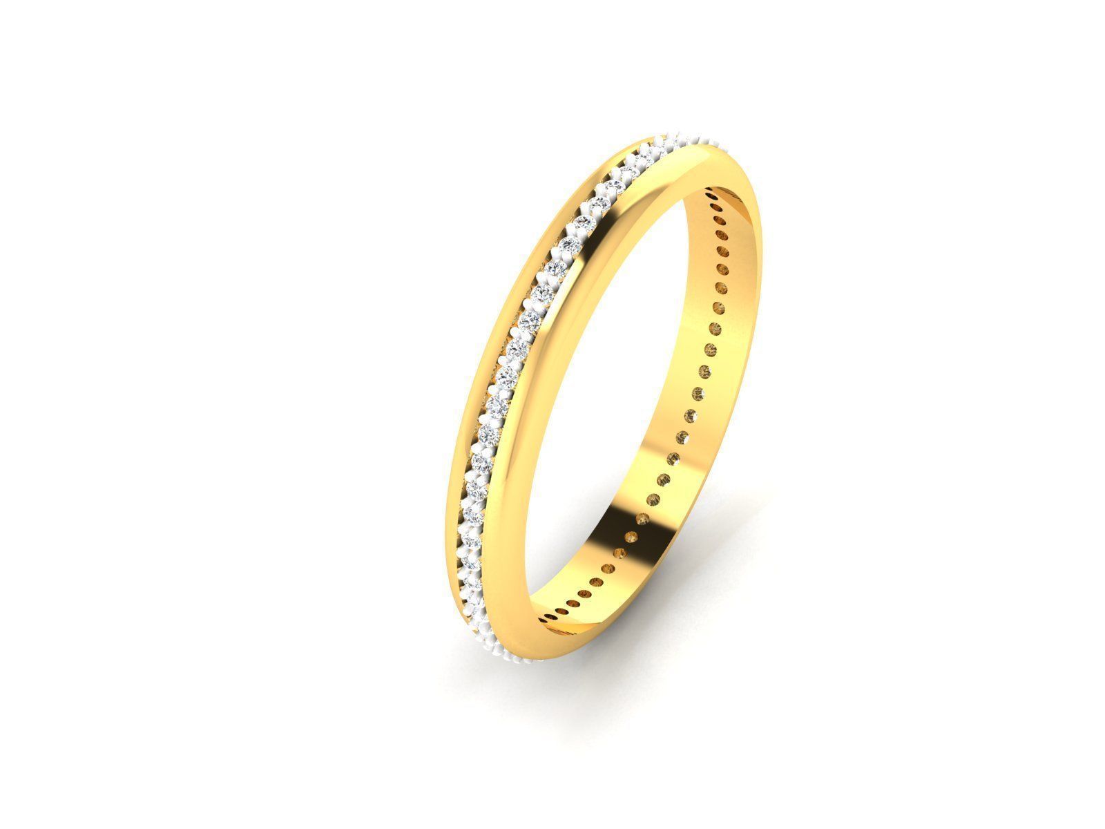 Women band ring 3dm stl render 3D print model_2