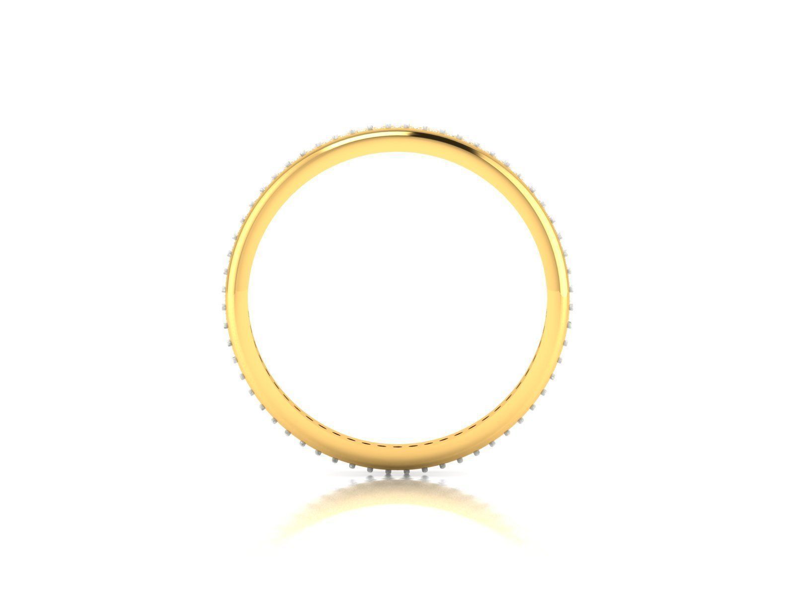 Women band ring 3dm stl render 3D print model_5