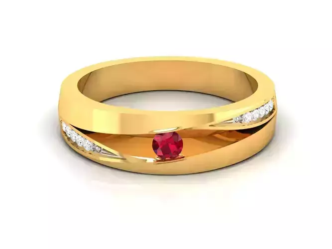 Women band ring 3dm stl render detail