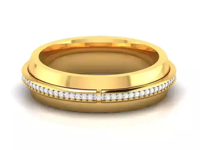 Women band ring 3dm stl render