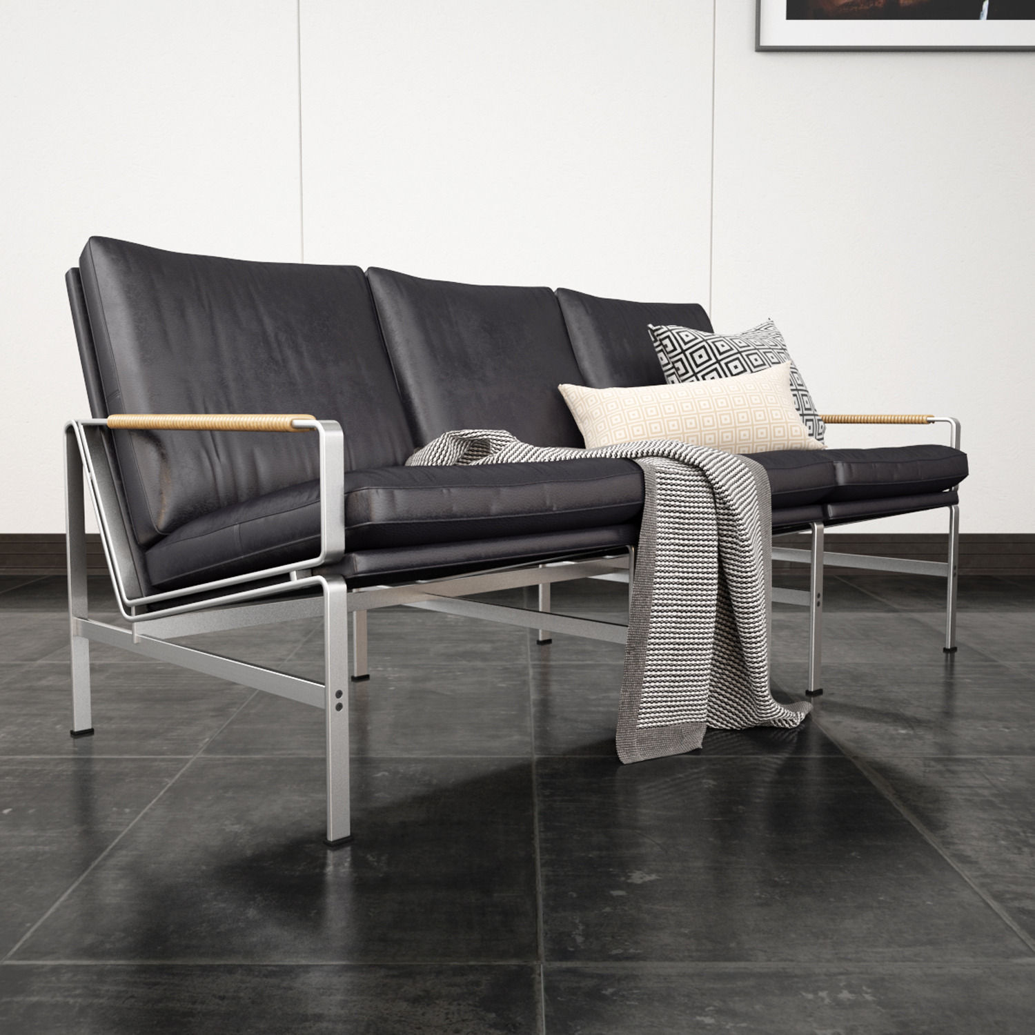 FK 6720 Sofa by Lange Production 3D model_1