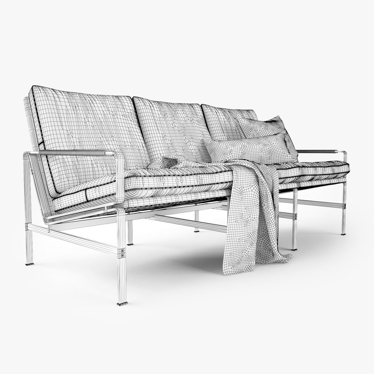 FK 6720 Sofa by Lange Production 3D model_9