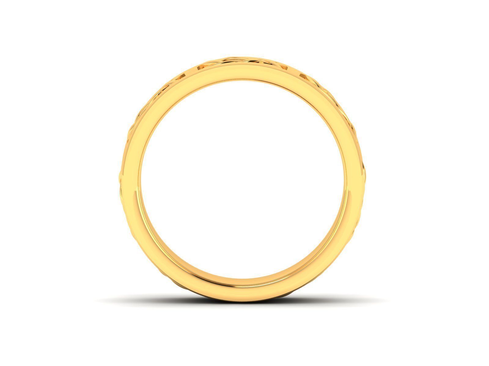 Women band ring 3dm stl render 3D print model_3
