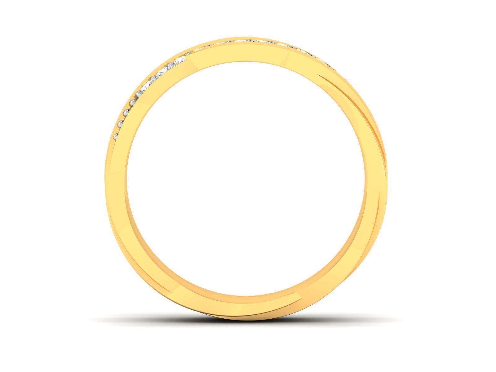 Women band ring 3dm stl render detail 3D print model_3