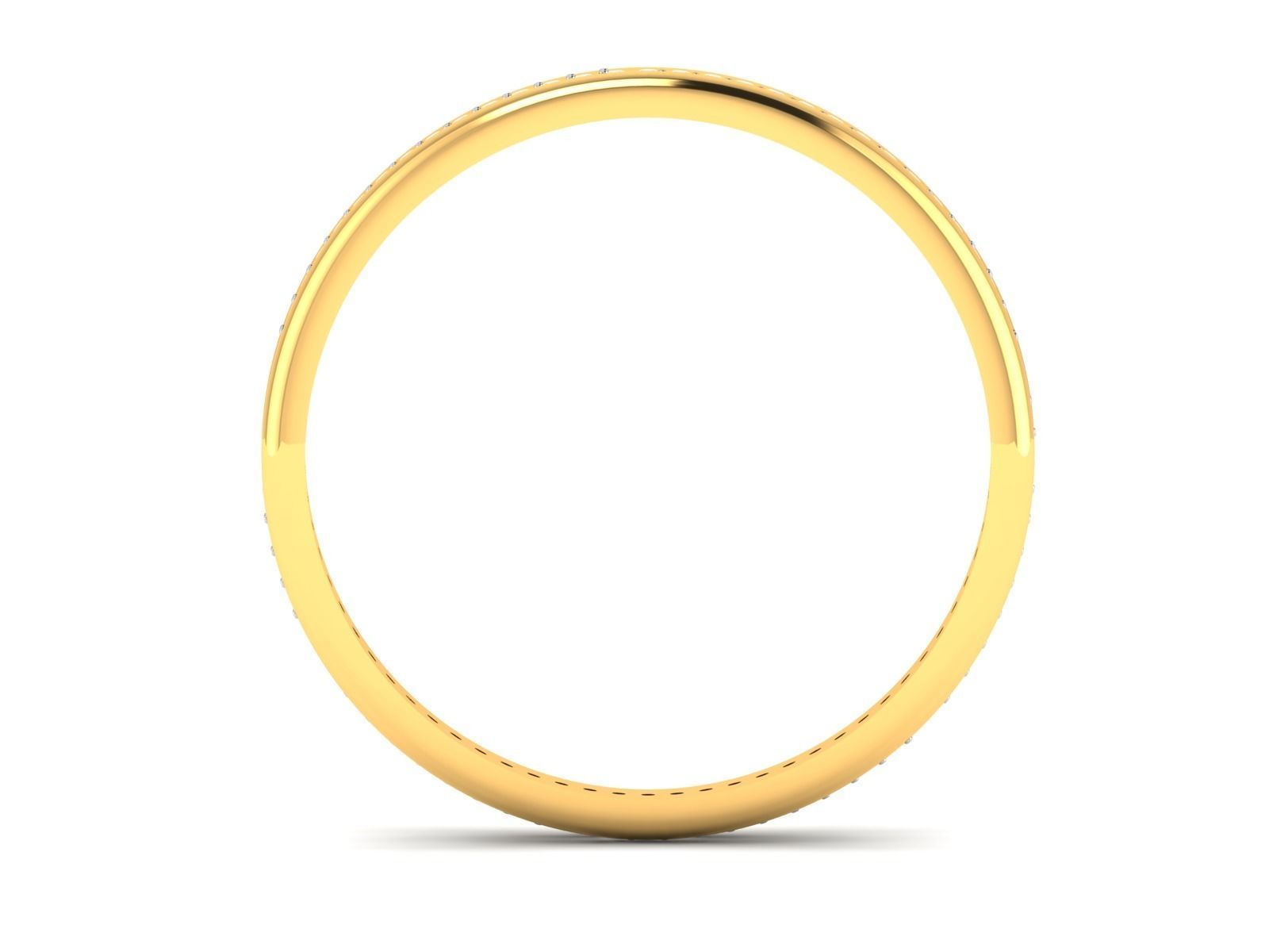 Women band ring 3dm stl render 3D print model_5