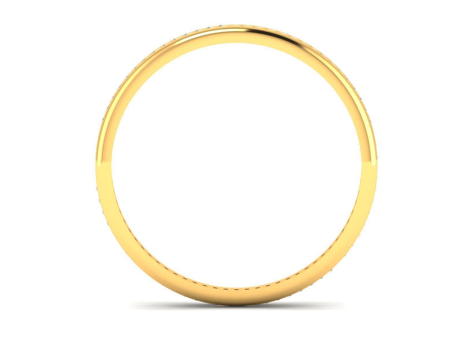 Women band ring 3dm stl render 3D print model_3